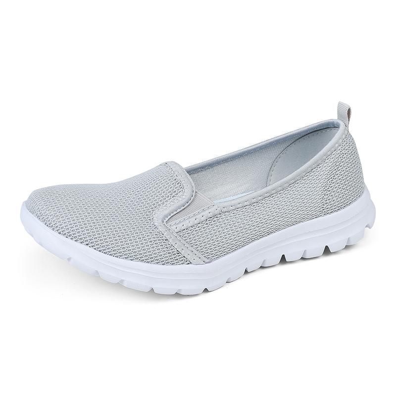 Women Mesh Loafers Walking Shoes Sport Outdoor Light Flats Home Comfortable Breathable Fitness Sneakers Spring Summer Size 35-42