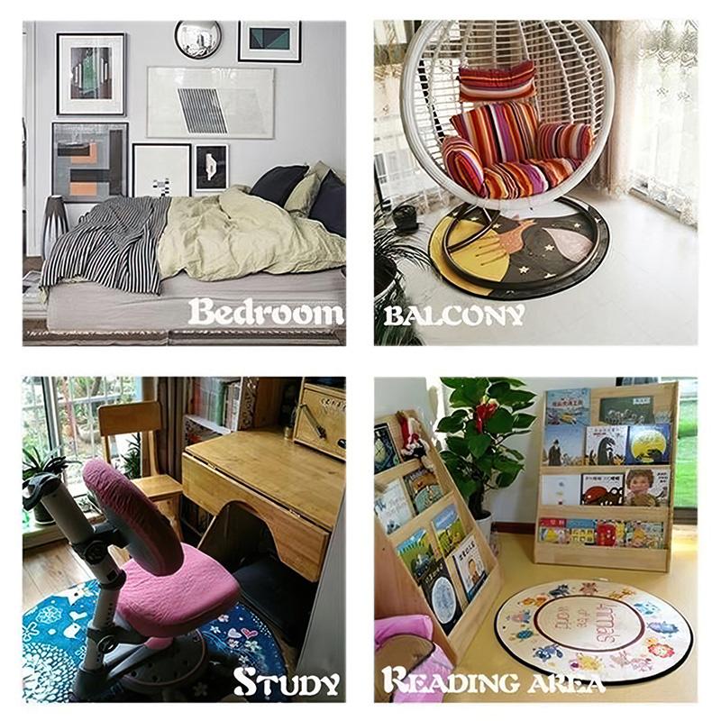 Famous cartoon NARUTO protagonist Uzumaki Naruto round carpet soft home decoration anti-slip door mat outdoor picnic mat carpet M4