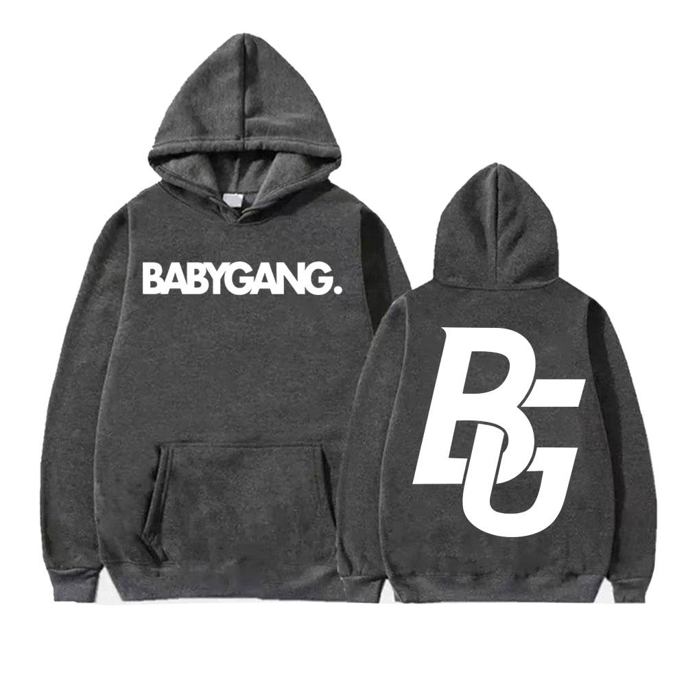 Rapper Baby Gang Album Logo Hoodie Herren Damen Kleidung Fleece Hohe Qualität Sweatshirt Mode Gothic Übergroße Hoodies Streetwear
