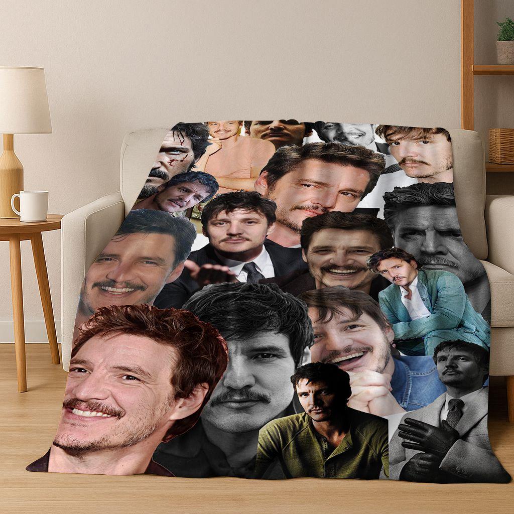 3D Jose Pedro Balmaceda Pascal Star Flannel Blanket Soft Warm Blanket for Bedroom Living Room Bed Travel Camping Picnic Gift