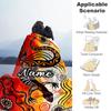 Gecko Personalized Name Blanket Multi-purpose Customizable Blanket Soft & Cozy Great for Living Room Seaside Home Decor Office Chair