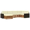 Outdoor Sofa Set with Cushions 6 Pcs Natural and Cream