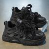 Autumn New Breathable Mesh Sports Shoes Men's Platform Dad Trendy Shoes