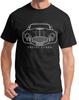 Shelby Cobra Exotic Car Classic Front End Profile Design Tshirt