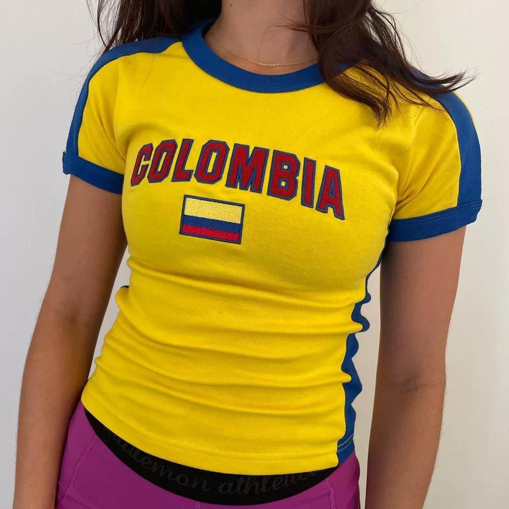 Y2K Women's Slim Fit Crop Top - European & American Style Streetwear