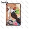 Vintage Anime Metal Sign  Professional Attire  Pajamas Girls Tin Poster for Bar Pub Home Wall Decor  Unique Plaque Decoration