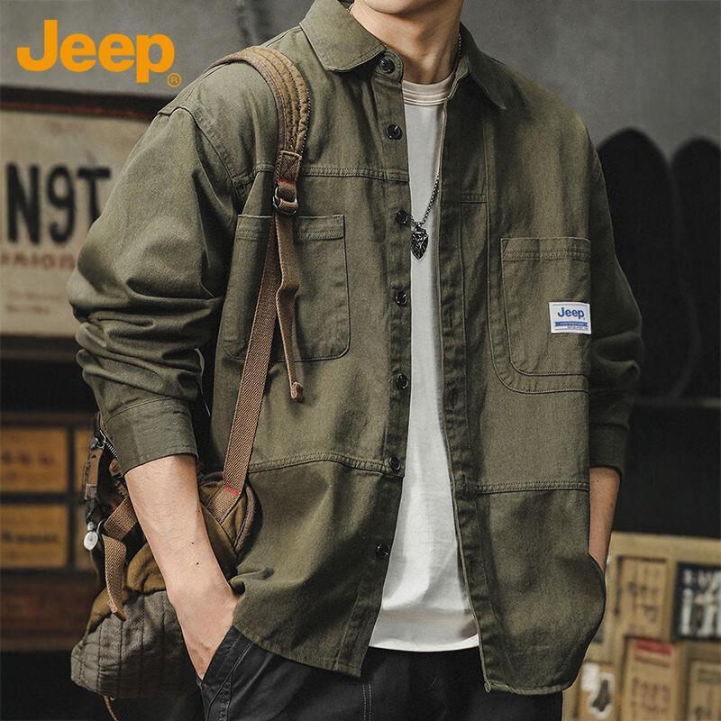 Jeep Men's Long Sleeve Casual Work Shirt