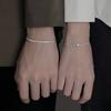 2PCS Couples Bracelets Sets for Men Women Girlfriend Boyfriend, His & Her Matching Bangle Adjustable Bracelets for Lover Best Friends