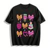 Valentinstag Schleife Stift Druck Lässiges Oberteil Reines Baumwoll-T-Shirt