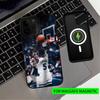 Coque de téléphone pour iPhone 17, 16, 15, 14, 13, 12, 11 Plus, Pro Max, Magnétique pour Magsafe, Chargement sans fil, pour la star de basket-ball A-Anthony Edwards