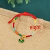 Traditional Dragon Boat Festival Hand-Woven Silver Rice Dumplings Bracelet with Colorful Rope