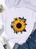 Flower Style Trend Cute Fashion Unisex T Shirt Tshirts Stylish Short Sleeve Top Clothing Ladies Female Tee Tshirt