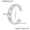 18K Gold-Plated Stainless Steel Round Pendant Bracelet with Zircon Inlay for Women - Popular European & American Style