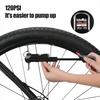 Tragbare 120PSI-Fahrradpumpe mit Manometer, ergonomischer Griff, arbeitssparendes Aufpumpen, handgeführte Fahrradreifenpumpe