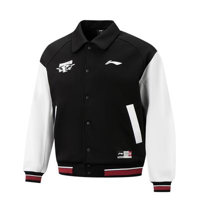 Li Ning Professional Basketball Series Letter Print Single-Breasted Loose Jacket Men Jackets AJDV399-2