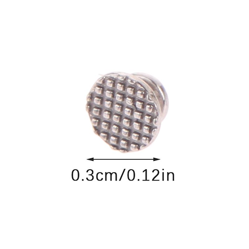10Pcs Dental Orthodontic Lingual Buttons For Bondable Metal Round Mesh Base Button Monoblock Dentist Ortho Materials