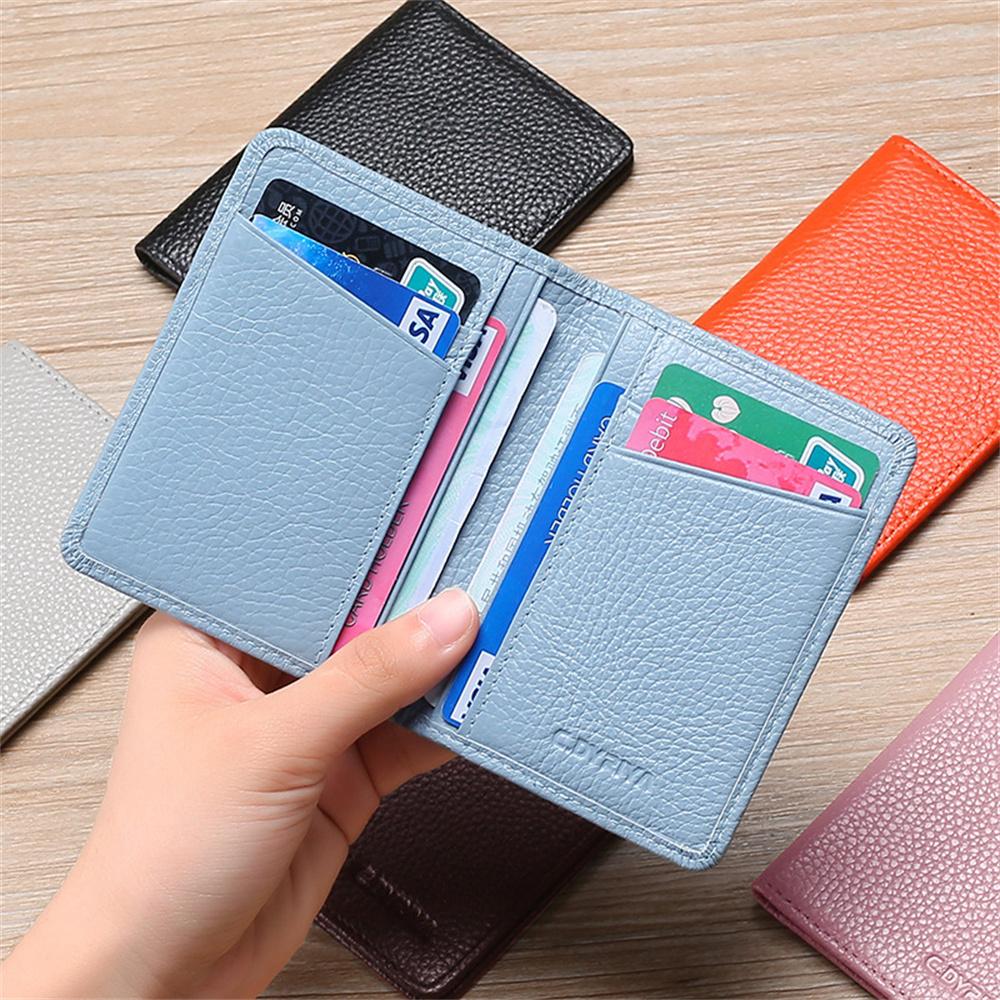 Tragbare superschlanke weiche Brieftasche PU-Leder Mini-Kreditkarten-Geldbörse Geldbörse Kartenhalter Herren-Geldbörse Dünne kleine kurze Geldbörsen