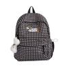 Schoolbag1011 spring new product high value small fresh plaid puppy female primary and secondary school students casual backpack