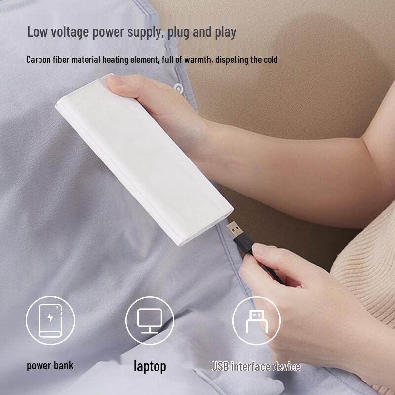 Jiancheng Wearable USB Heated Shawl Blanket CN Plug (adapter Included)
