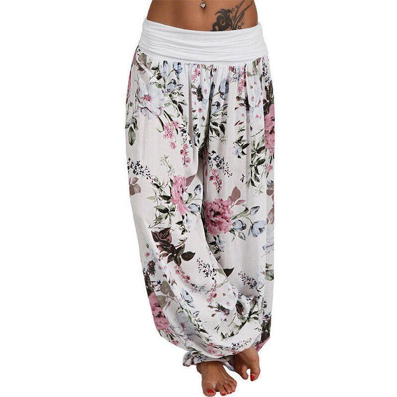 Thaise Dames Yogabroek Harembroek Met Comfortabele Elastische Tailleband En Losse Pasvorm