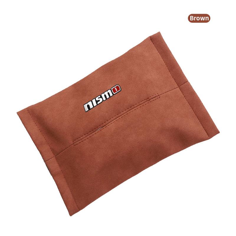 1Pcs Car Tissue Box Holder Sun Visor Seat Back Car Accessories For Nissan Nismo Almera Tiida Juke Teana Qashqai 350Z 370Z GTR