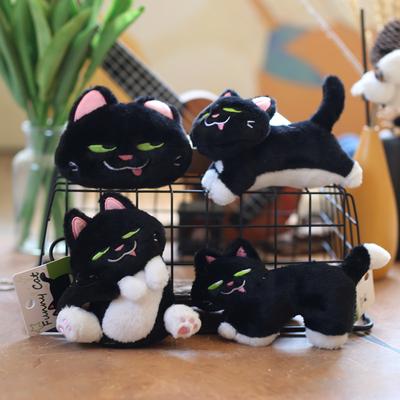 Cute Cute Kitten Pendant Plush Toy Doll Kitten Schoolbag Hanging Decoration Keychain Doll Doll