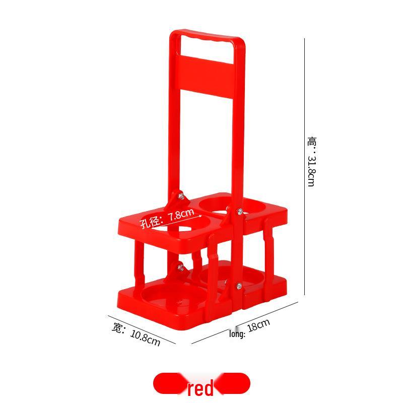 Foldable Plastic Beverage Rack: Wine & Beer Tote Basket