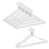 Jeu de 40 cm de cintres en PE pour placard d'intérieur Umemigusa, 50, Large, 0,3 cm Fin, Mince, Revêtus, Gain de place, Rangement, Chemises, T-shirts, Séchage, Blanc,