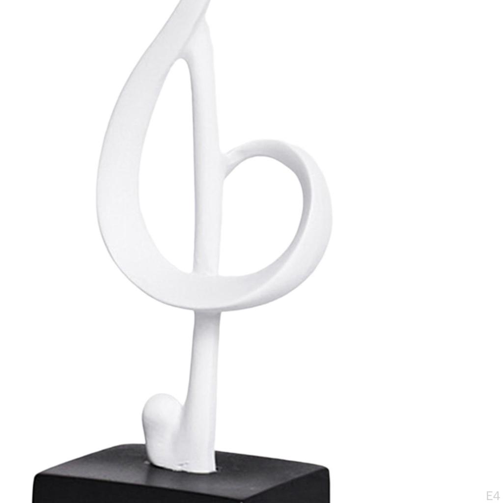 Figurine Note de Musique Créative Statue en Résine Sculpture Œuvre d'Art pour et Décoration de Maison