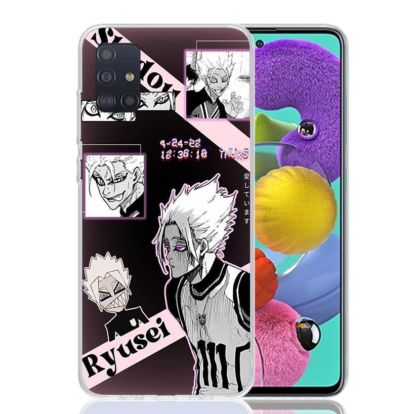 Coque de téléphone Blue Lock Shidou Ryusei Pour Samsung Galaxy A52 A32 A22 A12 A02S A50S A30S A51 A31 AA71 Note 20 Ultra 10 S10 Plus Gala