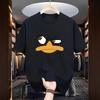 Funny Duck Printed TShirt Unisex ONeck Short Sleeved Top High Quality Male Summer Urban Casual Cotton Tees 2025 Unisexs Clothes