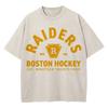 100% Cotton Vintage Washed Heated Rivalry Ilya Rozanov 81 Boston Raiders T Shirt Men Scott Hunter Shane Hollander Acid Wash Tees