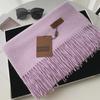 Unisex Solid Color Imitation Cashmere Scarf - Autumn/Winter Korean Style Tassel Shawl