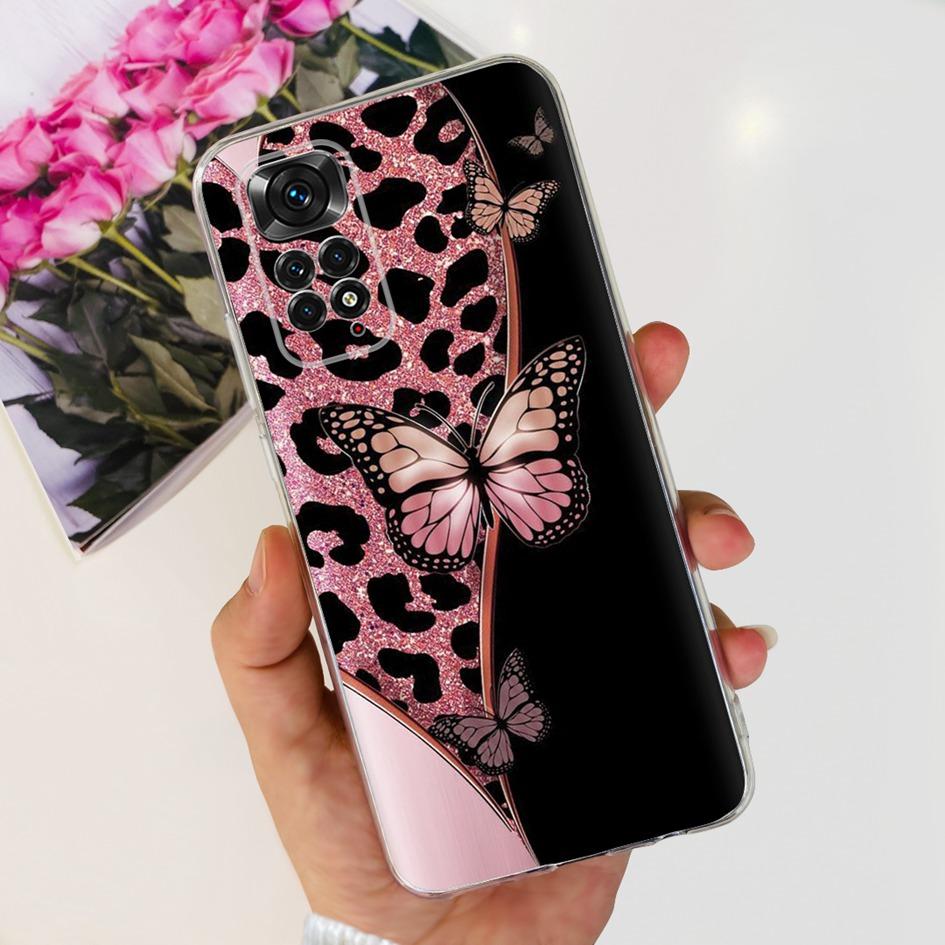 For Xiaomi Redmi Note 11 Case Note 11s Cover Popular Butterfly Dragon Soft Silicone Clear Case For Redmi Note 11S 5G Note11 Capa