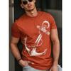 Neues Mode Herren Kurzarm 3D-Druck T-Shirt Street Style Große Größe Locker Lässiges T-Shirt