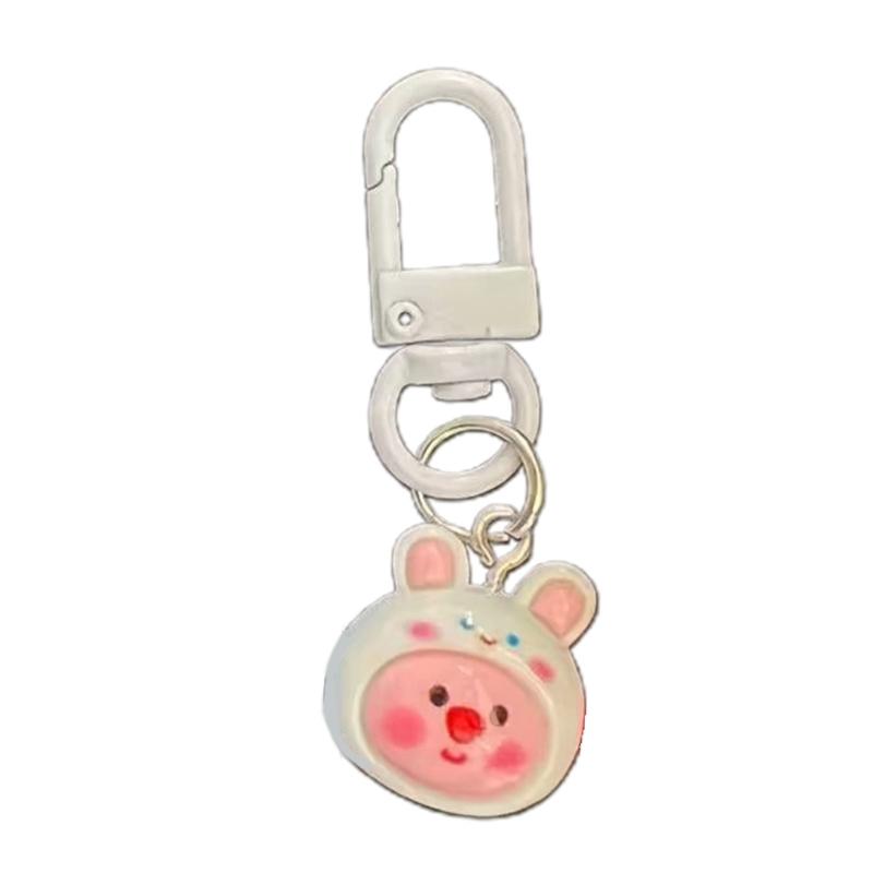 Cute Resin Keychain Loopy Keychain Resin Cartoon Doll Pendant Cute Accessories Perfect Gift for Woman Girls Children