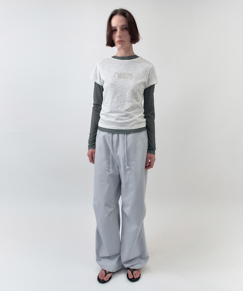 Simeteuligpeosenteu Plumpy Logo T-Shirt / White