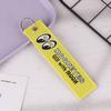 1Pc Fashion Trinket Double Sides Embroidery Tag Keychain Motorcycle Cars Key Accessories