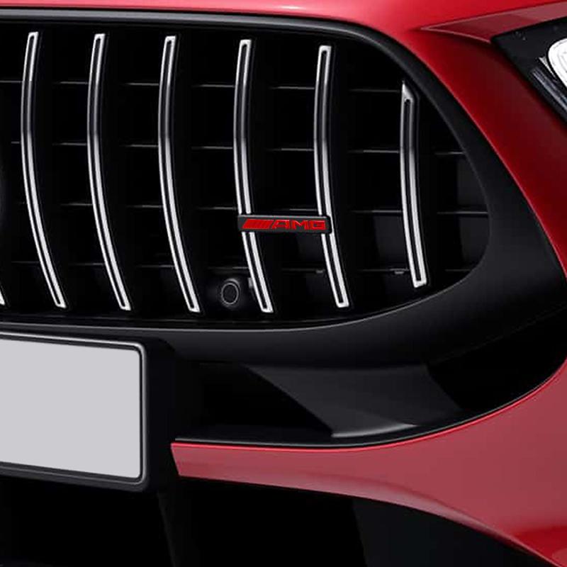 3D ABS Car Styling Sticker for Mercedes Benz AMG Badge Logo Front Grille Emblem Decoration Decals Auto Modification Accessories
