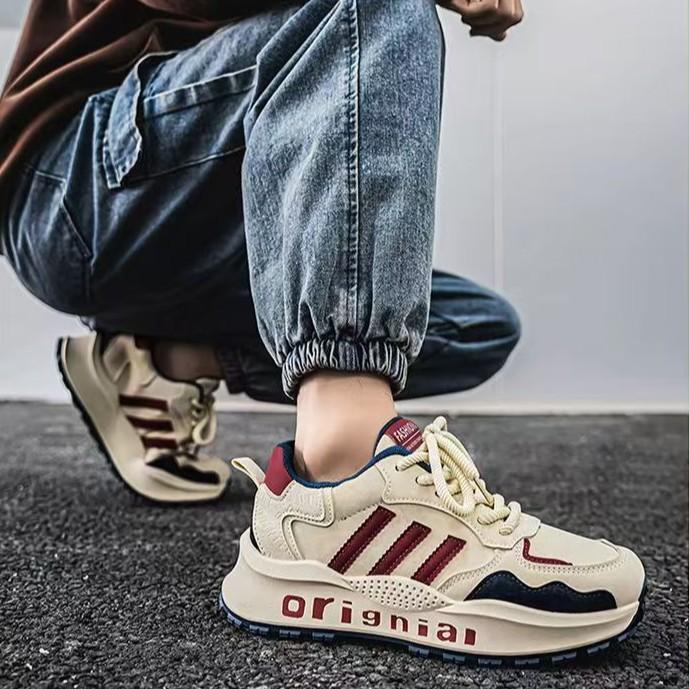 Men's Shoes Retro Dad Shoes Spring New Comfortable Casual Shoes Breathable Sports Shoes Men's Ultra-light Running Shoes
