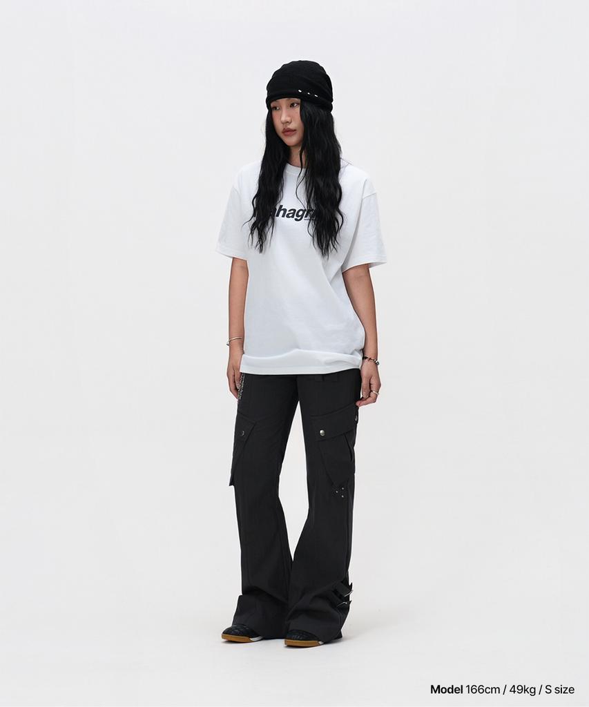 MAHAGRID Basic Logo Tee White(Mg2Cmmt502A)