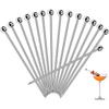 Stainless Steel Fruit Skewers and Cocktail Picks - 304 Metal Drink Forks