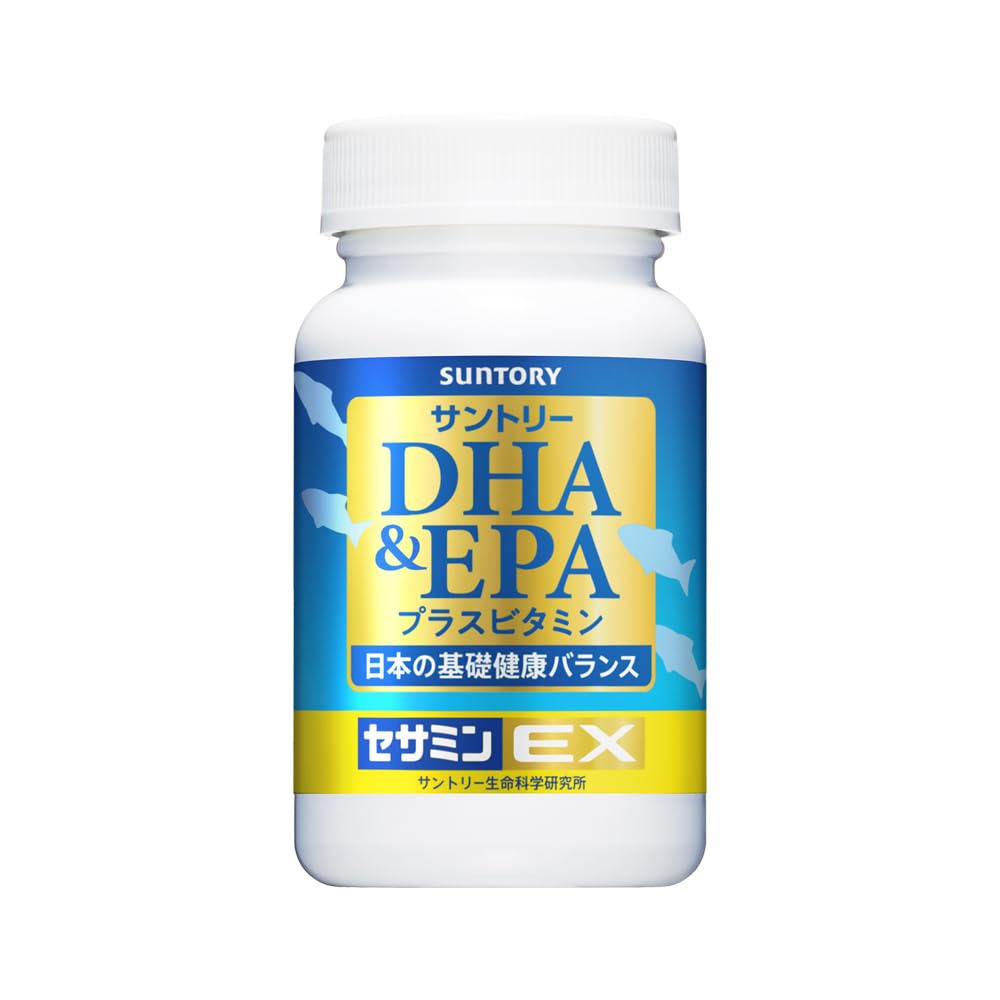 SUNTORY DHA&EPA + Sesamin EX Omega-3 Fatty Acids, Blue Fish Supplement