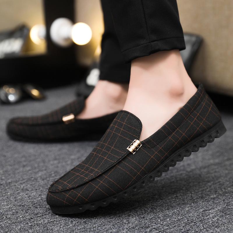 Herren Frühling Herbst 2026 Schuhe Atmungsaktives Tuch Lässige Canvas-Schuhe Bequem Täglich Lässig Outdoor Koreanische Herrenschuhe