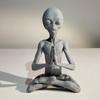 Alienstatue Mediterende Alien Resinstatue Hagepynt Beste Kunstdekor For Innendørs Utendørs Hjem Eller Kontor