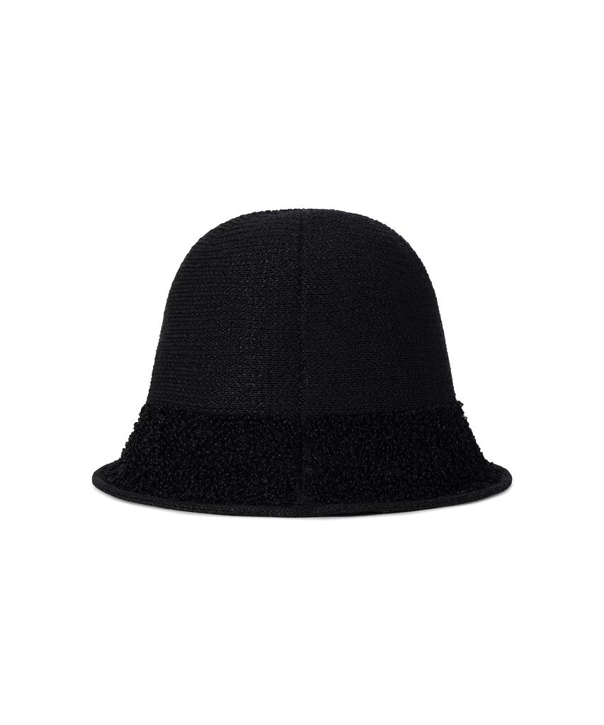 Bajal Va Patch Towel Bucket Hat Black