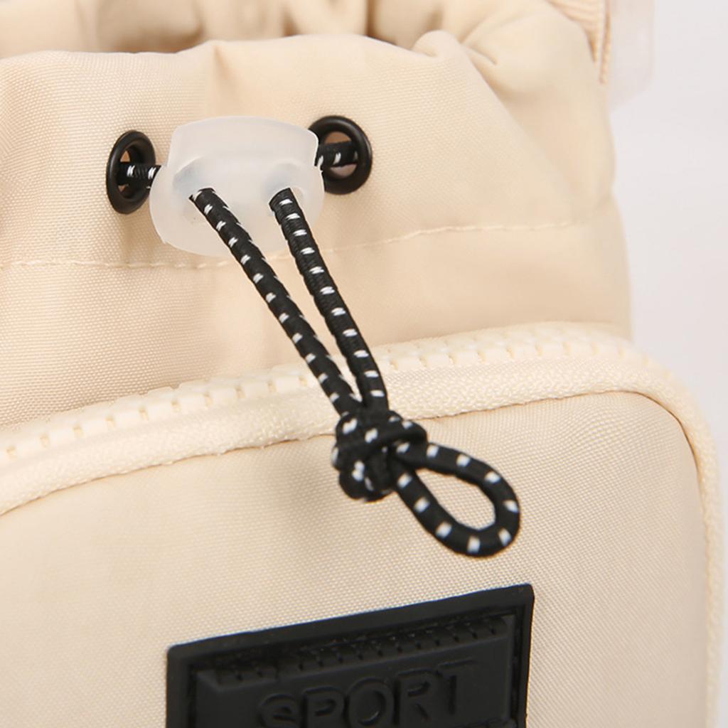 Portable Crossbody Bag For Phone and Water Bottle Outdoor Hiking Cycling Gym Commute Adjustable Drawstring Pouch