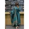 Indian Bollywood Kurta Pant Dupatta Set Pakistani Women Ethnic Salwar Kameez
