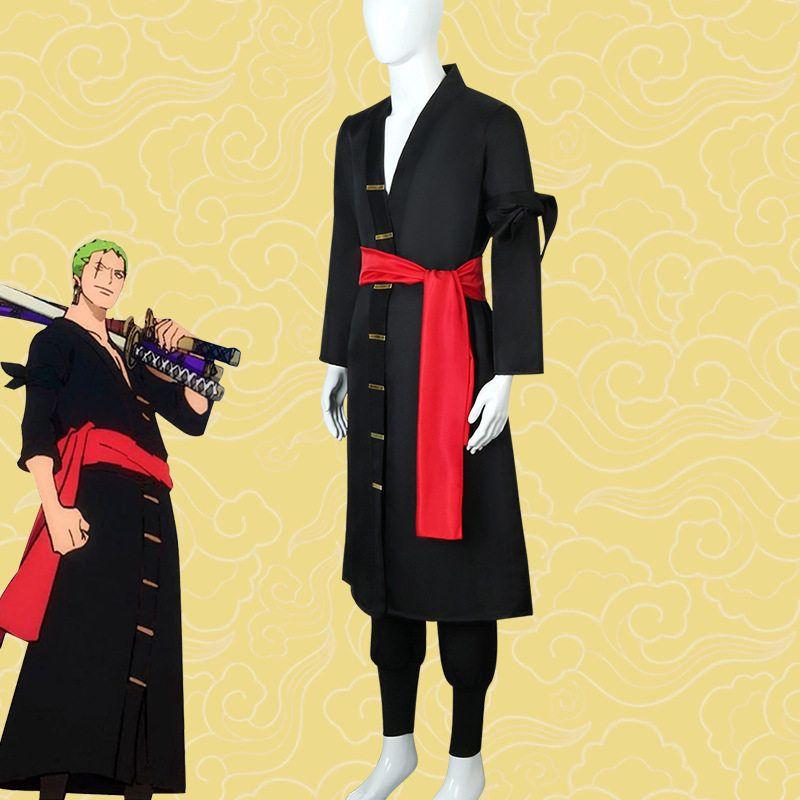 Kraj Wano Zoro Tenro Kostium Cosplay Halloween Odgrywanie Ról Zestaw Ubrań Cosplay One Piece