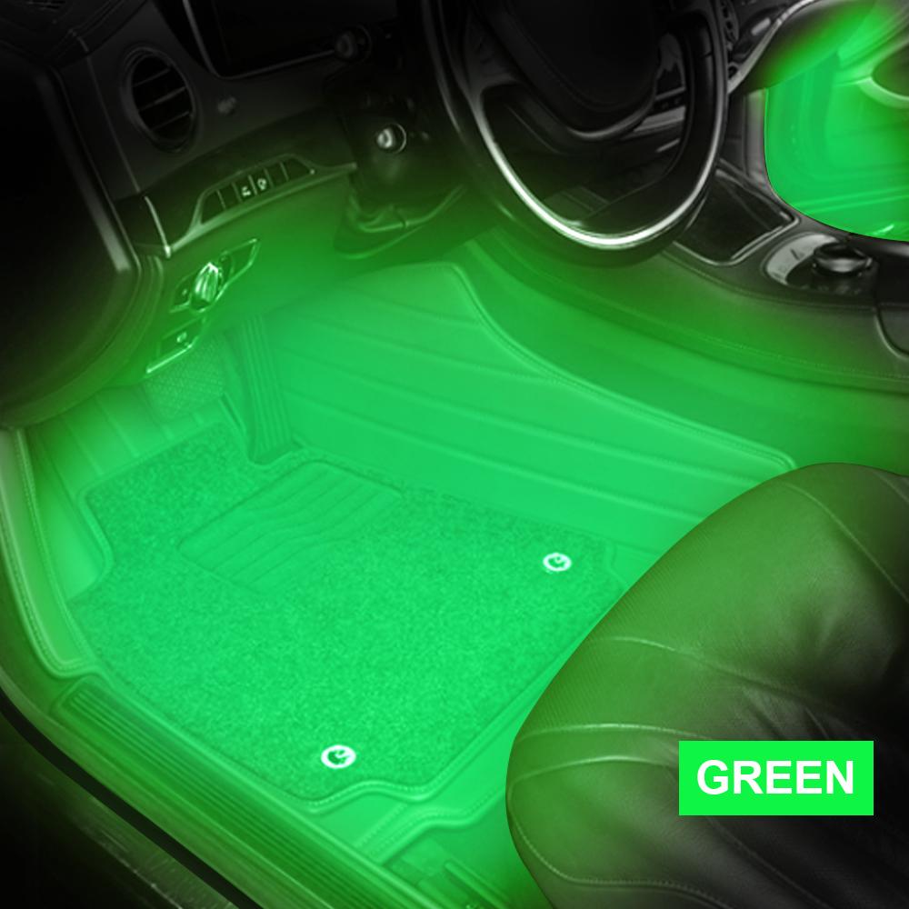 Remote/Voice Control 24/36/48/72 LED Auto Decoration Atmosphere Lamp Automotive Interior Decorative Lights LED Car Foot Light Ambient Lamp